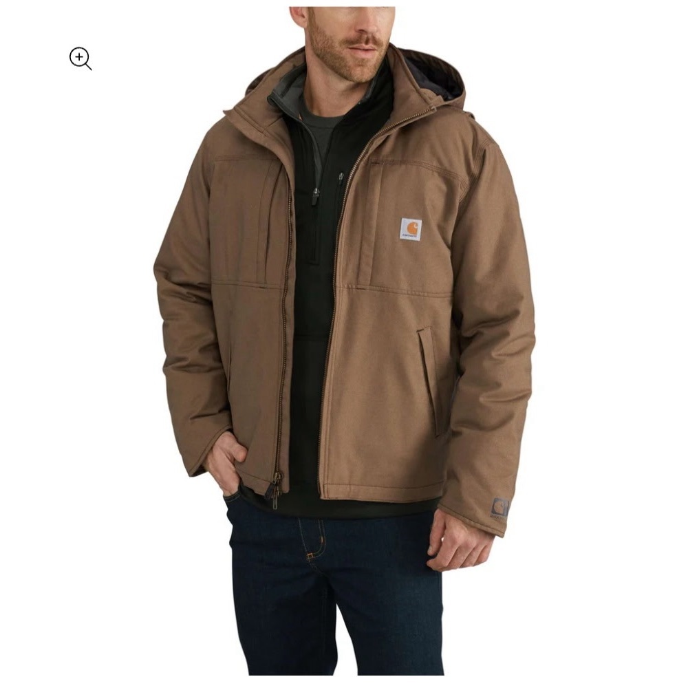 Carhartt full T swing 3M thinsulate Men's Brown Hooded Performance Jacket